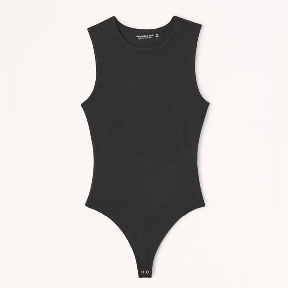 Abercrombie & Fitch Tops - Abercrombie & Fitch Soft A&F Black Tank Top Bodysuit Women’s Size Medium